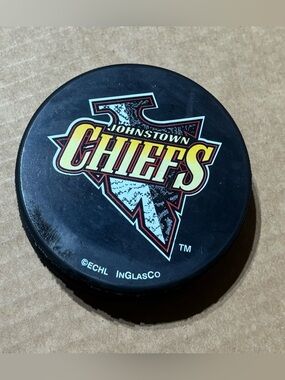 Johnstown Chiefs ECHL Souvenir Hockey Puck Brand New